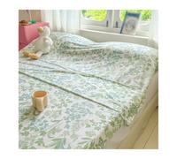 GBHMJU Doublure de Sac de Couchage en Coton FlowerTravel Sheets Sac de Couchage for Adulte for Sac à Dos, hôtel, auberges, Module de Couchage léger for Camping Simple(Green,120x210cm-47x82)