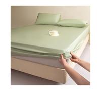 GBHMJU Drap Housse 120x200 150x200 180x200 200x220 1/2 Personne en Satin Tencel Doux Soyeux et Frais pour Matelas Épais jusqu'à 25cm(Green,180x200cm+48x74cm x2)
