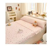 GBHMJU Sac de Couchage en Coton, Doublure de Fleur, Drap de Voyage léger for hôtels, Sac de Couchage Simple/Double for Adulte, for Voyage, Camping, hôtel(Pink,200x230cm-78x90)
