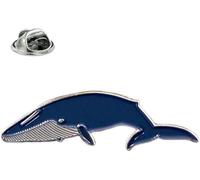GBJUK Pin's en émail bleu baleine, taille unique, Métal