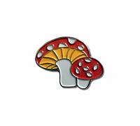 GBJUK Pin's en forme de champignon de conte de fées avec fermoir papillon