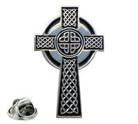 GBJUK Pin's en forme de croix celtique avec fermoir papillon à l'arrière