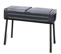 GBKBVTATDK Barbecue Charbon de Bois à Double RéSeau Barbecue, Barbecue Charbon Multi-Ventilation, Grille Barbecue avec Bac à Charbon Coulissant pour Le Camping et Les Pique-Niques