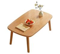GBKBVTATDK Central Table Basse for The Living Room, Minimalist Display Table Salon, Foldable Side Tables, for The Living Room and Kitchen(Natural (Foldable),X-Large)