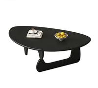 GBKBVTATDK Table Basse Style Mid-Century Modern, Table Salon en Bois pour Salon, Table Centrale Idéale pour Chambre, ou Espace de Réception(Black,83x57x42cm)