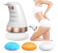 GBKDQQ Appareil de massage électrique anti-cellulite avec 3 couleurs - Tête en tissu interchangeable pour le ventre, les jambes - Pour raffermissement, levage et lissage de