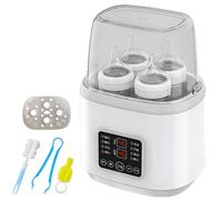 GBKDQQ Chauffe-biberon pour bébé, stérilisateur 8 en 1 pour biberons, chauffe-biberons rapide, chauffe-biberons rapide, chauffe-biberons et décongélation, sans BPA, avec écran LCD