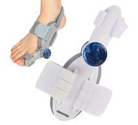 GBKDQQ Correcteur d'hallux valgus - Attelle d'hallux valgus avec bouton rotatif pour correction d'angle - Séparateur d'orteils pour homme et femme - Pied gauche ou droit (taille unique)