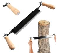GBKDQQ Couteau De Traction Pour Bois Multifonction De 20,32 Cm Avec Poignées En Bois, Couteau À Tirer, Lame À Éplucher Pour Le Traitement Du Tronc D'Arbre