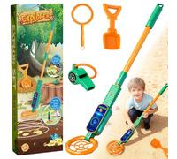 GBKDQQ Détecteur de métaux pour enfants, détecteur de métaux, portable pour enfants, avec indicateur sonore, détecteur de métaux pour enfants, réglable de 60 à 80 cm, pour l'exploration en plein air