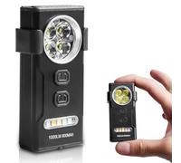 GBKDQQ EDC Lampe de poche rechargeable USB-C 600 lm, IPX4 étanche et résistante aux chocs, lampe de poche LED ultra lumineuse pour camping, randonnée, aventure en plein air