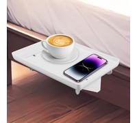 GBKDQQ Étagère de chevet flottante et table d'appoint avec gestion des câbles pour lit superposé et sommier tapissier