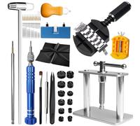 GBKDQQ Kit d'outils d'horlogerie 83 pièces - Kit d'outils de changement de batterie - Ouvre-montre - Outil de pressage - Outil d'horloger - Kit de réparation pour réparation de montres