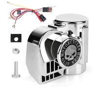 GBKDQQ Kit klaxon turc pour camion, 12 V, 130 dB, klaxon à air comprimé, klaxon de camion, klaxon à air, kit de klaxon, caravane, sifflet à pression pour voiture/camion