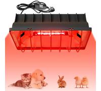 GBKDQQ Lampe Chauffante 1,8 m Avec Prise Européenne - Lumière Rouge Avec Interrupteur - Infrarouge Pour Animaux, Poussins, Porcelets, Chiots (175 W)