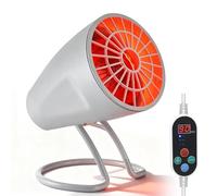 GBKDQQ Lampe infrarouge 150 W avec minuterie et température réglable, lampe infrarouge pour la maison, angle réglable pour une fatigue musculaire relaxante (blanc)