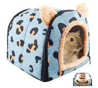 GBKDQQ Lit pour cochon d'Inde, grotte douillette avec coussin amovible, lit pour lapin, cochon d'Inde, cages, grottes et lieux de couchage pour petits animaux, chinchilla, lapin, cage à gel