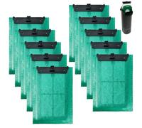 GBKDQQ Lot de 10 tampons filtrants de rechange, compatibles avec Tetra EasyCrystal Filter Box 300 et EasyCrystal 250 pour cartouches Tetra ReptoFilter d'aquariums