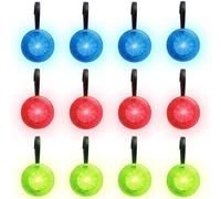 GBKDQQ Lot de 12 cartables à LED clignotantes - Réflecteurs de lumière de sécurité pour enfants - Réflecteurs de lumière de sécurité - Cartable - Remorque LED étanche pour sac à dos, jogging