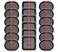 GBKDQQ Lot de 18 électrodes de rechange en gel - Pour stimulateur musculaire EMS - Pour entraînement abdominal, stimulation musculaire, électrostimulation