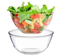 GBKDQQ Lot de 2 bols mélangeurs (0,5 l, 1,1 l) Grand saladier rond Convient au four, micro-ondes et lave-vaisselle