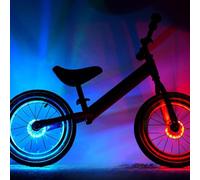 GBKDQQ Lot de 2 lumières LED pour moyeu de roue - Rechargeable par USB - Pour enfants - Équilibre - Étanche - Avec induction intelligente - 7 couleurs et 18 modes
