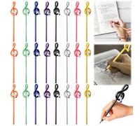 GBKDQQ Lot de 24 crayons de musique, clés de sol, courbés pour enfants, étudiants, enseignants, bureau, fournitures scolaires, dessin, écriture, crayon avec gomme (couleur aléatoire)