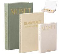 GBKDQQ Lot de 3 livres décoratifs pour la décoration de la maison - Faux livres décoratifs avec fermeture magnétique - Empilables en lin - Boîte à livres - Boîte de rangement pour table basse et