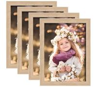 GBKDQQ Lot de 4 cadres photo, format A4, 21 x 29,7 cm, modernes, our murs et tables, format portrait ou paysage