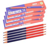 GBKDQQ Lot de 48 crayons de couleur, bicolore, rouge et bleu, marqueur spécial à double pointe, crayons de couleur non effaçables pouvant être utilisés pour le traçage