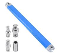 GBKDQQ Lot de 5 rallonges à cliquet avec 5 adaptateurs d'entraînement 1/2", 1/4" et 3/8", rallonge de clé à molette pour mécaniciens universels et artisans de garage