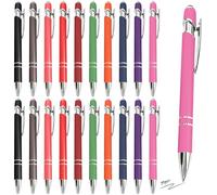 GBKDQQ Lot de 50 stylos à bille ergonomiques antidérapants, 10 couleurs, grande capacité, pour bureau et maison, boîtier coloré