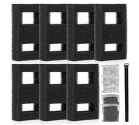 GBKDQQ Lot de 7 kits de filtres pour aquarium - Compatible avec les aquariums Fluval Flex - Contient 2 filtres en mousse, 1 câble de filtre, 2 anneaux en céramique et 2 paquets de charbon actif