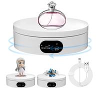 GBKDQQ Plateau tournant électrique rotatif à 360 degrés pour produits de photographie, bijoux, montres, modèles 3D et objets de collection
