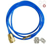 GBKDQQ Power Clean Appareil de Nettoyage de Canalisations Haute Pression de 2 m, Tuyau de Débouchage de Canalisations, Spirale de Vidange, Nettoyeur de Tuyaux à Pression, Laiton + PET, Bleu