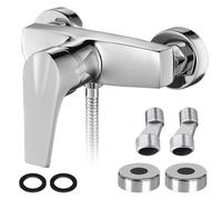 GBKDQQ Robinet de douche mitigeur monocommande : mitigeur douche, robinet de douche montage mural, robinet douche avec bec G ½, robinet pour salle de bain