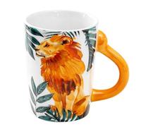 GBKDQQ Tasse à café en céramique 3D avec anse en forme de lion - Cadeau pour la famille, les amis, les enfants, les anniversaires - 310 ml