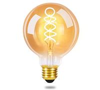 GBLY 1 pcs ampoule LED E27 lampe vintage - G80 Edison Light Bulb 2700K 4W blanc chaud filament rétro verre antique à économie d'énergie pour hôtel
