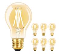 GBLY 6 pcs ampoule LED E27 lampe vintage - A60 ampoule Edison Light Bulb | 2700K 4W lampe à incandescence blanc chaud filament ampoule rétro verre antique lampe à économie d'énergie pour hôtel