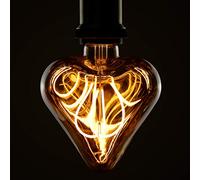 GBLY - Ampoule LED rétro Edison 3 W Ampoule à incandescence vintage E27 Blanc chaud Or Lumière décorative en forme de cœur, éclairage la fête des pères et d'autres occasions.