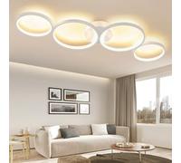 GBLY LED plafonnier moderne 4 flammes en anneau optique 3000k plafonnier