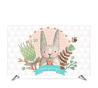 GBMITING Housse Protection Tv D'ExtéRieu 19 "- 80" Hood décoratif de 75 pouces pour écran TV PC Hare Lapin feuilles Fleur fleur Cœur imperméable(22 inch)