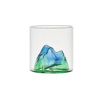 GBNYTT Tasses à whisky 3D en verre de montagne en verre à whisky glacier vintage verre à whisky verre à vodka verre à vin 300 ml tasse à café tasse à thé (150 ml multicolore)