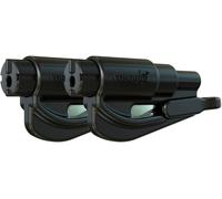 Gbo-Rqmtwin-Black Porte-Clés Sécurité, Noir, Lot De 2[Z191]