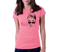 Gbond Apparel Audrey Hepburn Breakfast at Tiffany's - Womens Tee T-T-Shirts à Manches Courtes, Small, Hot Pink(XX-Large)