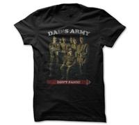 GBOZRNAJ Dad's Army Men's Black T-Shirt S-XXL