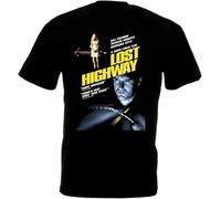 GBOZRNAJ Lost Highway v1 T-Shirt Movie Poster David Lynch Black Men