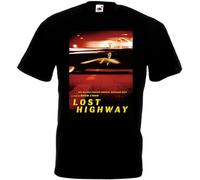 GBOZRNAJ Lost Highway v3 T-Shirt Movie Poster David Lynch All Black