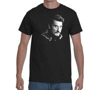 GBOZRNAJ T-Shirt Johnny Hallyday Portrait_011