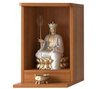 GBPLDMAQ Autel Bouddhiste en Bois, Petite Table D'autel, Plateau de 10 Cm, Capacité de Charge 50 Kg pour Entrées Salles Méditation et Salons(Brown,30x30x54cm/12x12x22in)